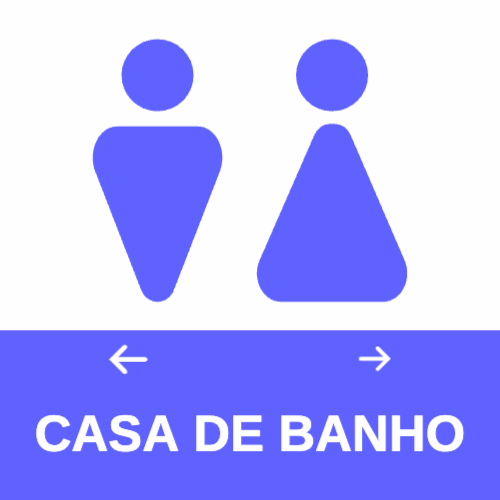 Sinalética: Casa de Banho Frente
