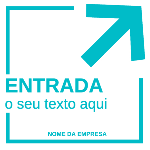 Sinalética: Entrada Frente