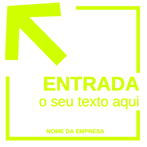 Sinalética: Entrada Verso