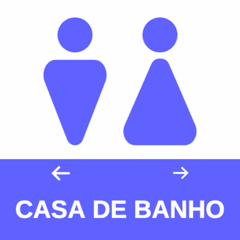 Sinalética: Casa de Banho Frente