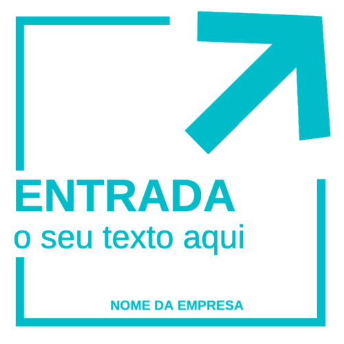 Sinalética: Entrada Frente