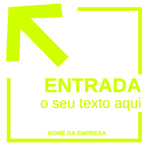 Sinalética: Entrada Verso