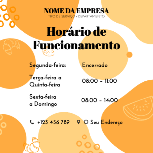 Layout Informações Gerais Verso