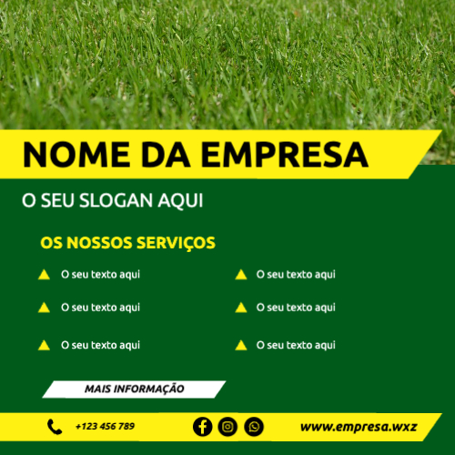 Serviço de Jardinagem e outros Verso