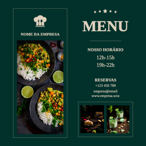 layout para Menu Frente