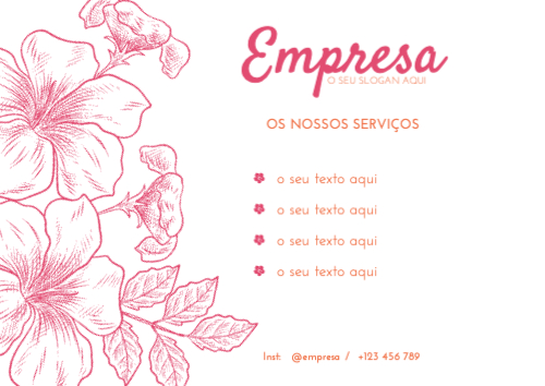 Layout floral Verso