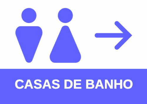 Sinalética: Casa de Banho Frente