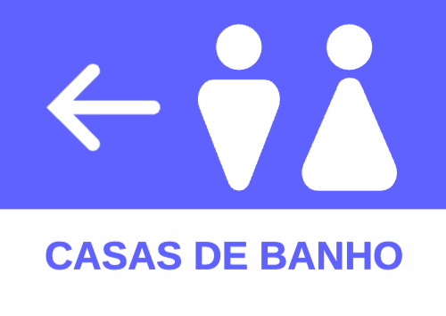 Sinalética: Casa de Banho Verso