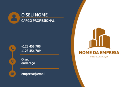 Layout simples com informação Frente