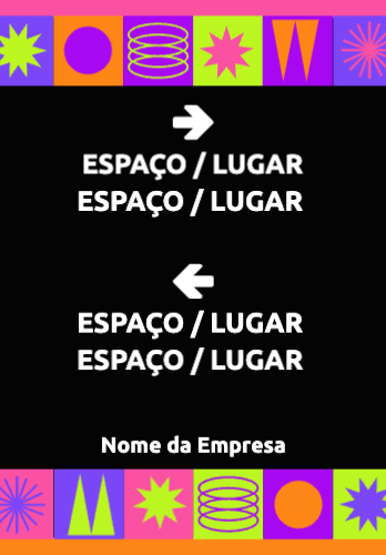 Sinalética - Direção Verso