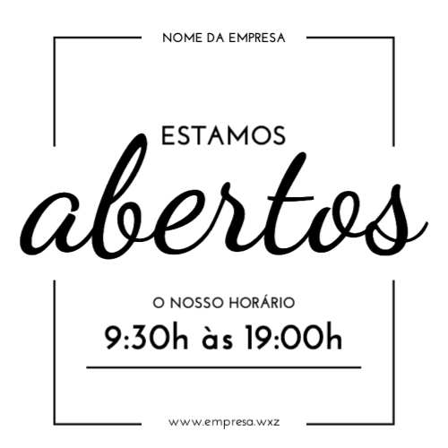 Estamos abertos Frente