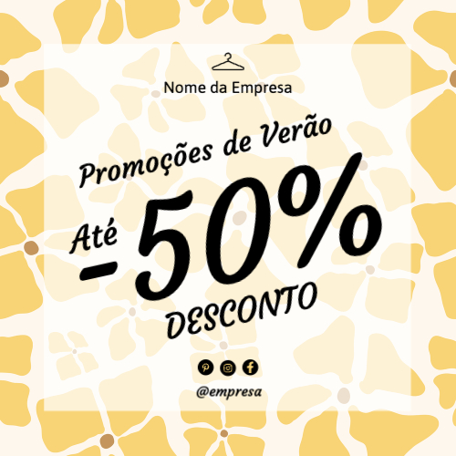 Campanha Sazonal / Saldos Frente