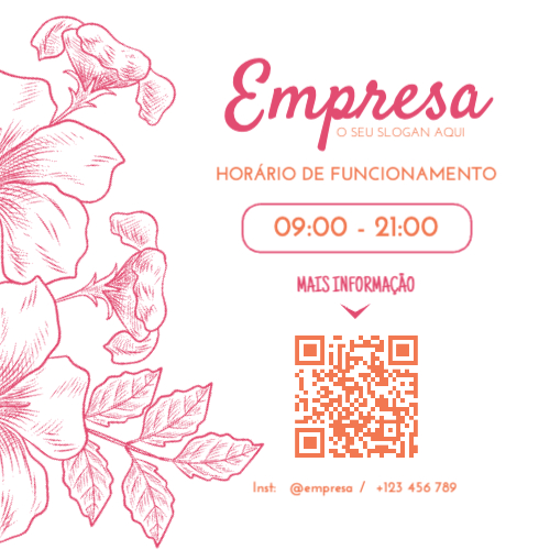 Layout floral Frente