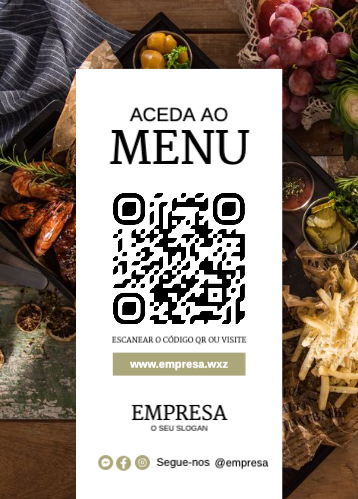 Menu QR Code Frente