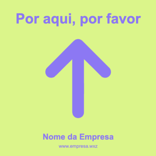 Indicação de Orientação Frente