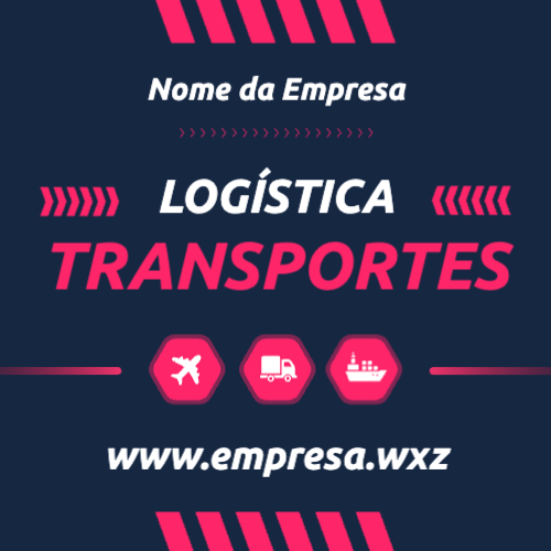 Layout para logística / transportadora Frente