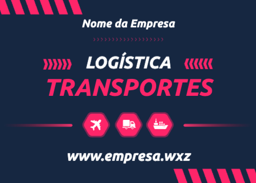 Layout para logística / transportadora Frente