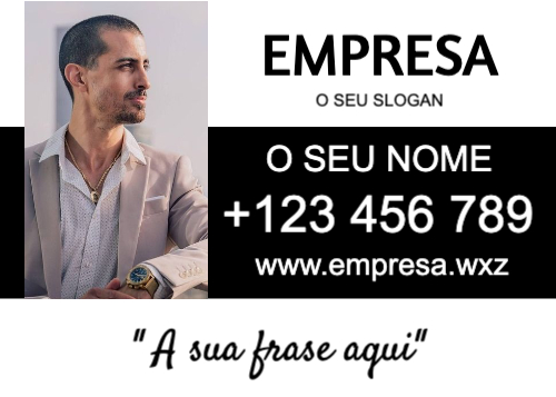 Layout com imagem de profissional Frente