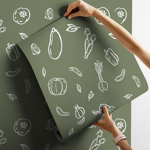 Padrão contínuo de frutas e legumes isolados