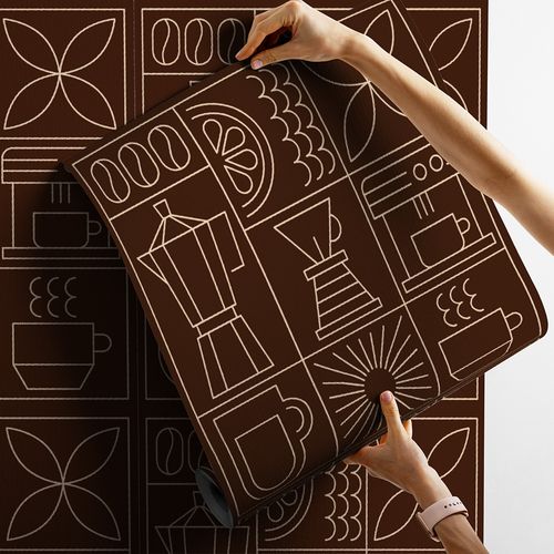 Padrão contínuo de café