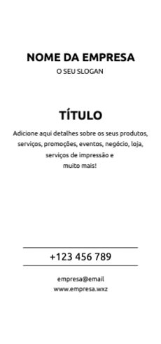 Layout simples Frente