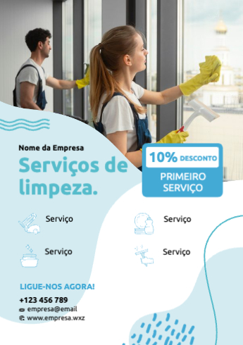 Layout Serviço de limpeza Frente