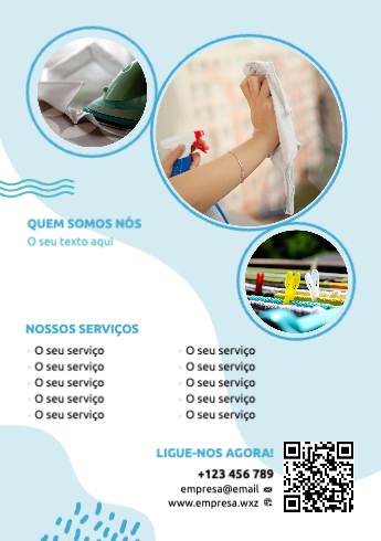 Layout Serviço de limpeza Verso