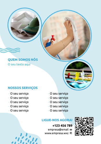 Layout Serviço de limpeza Verso