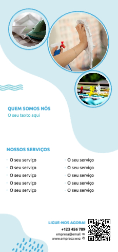 Layout Serviço de limpeza Verso