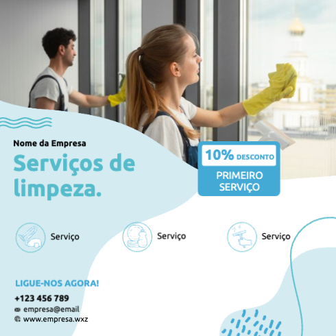 Layout Serviço de limpeza Frente