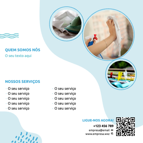 Layout Serviço de limpeza Verso