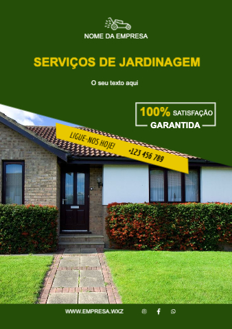 Layout Serviços de jardinagem Frente