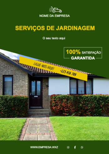 Layout Serviços de jardinagem Frente