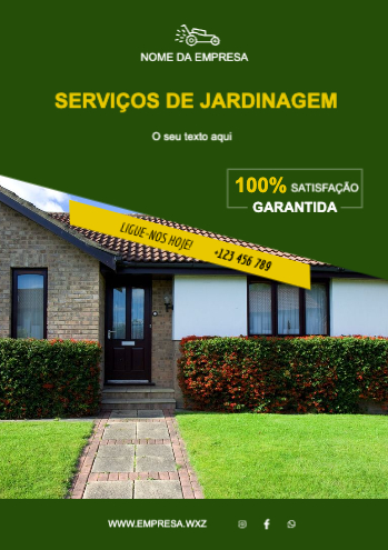 Layout Serviços de jardinagem Frente