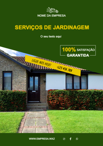 Layout Serviços de jardinagem Frente