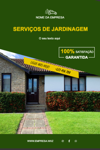 Layout Serviços de jardinagem Frente