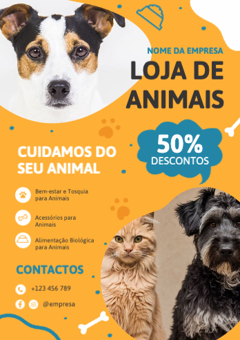 Loja de animais Verso