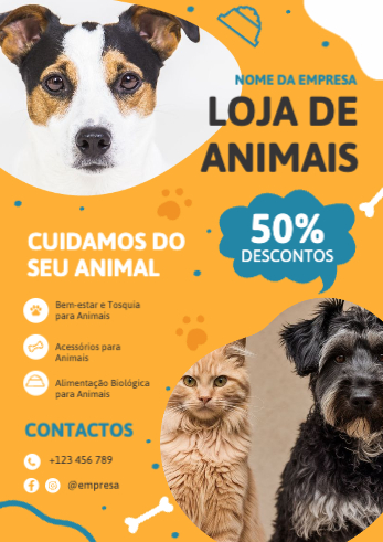 Loja de animais Verso