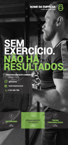 Layout de desporto e fitness