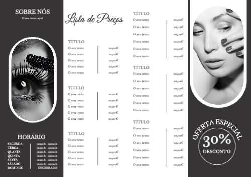 Salão de beleza Interior