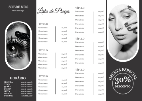 Salão de beleza Interior