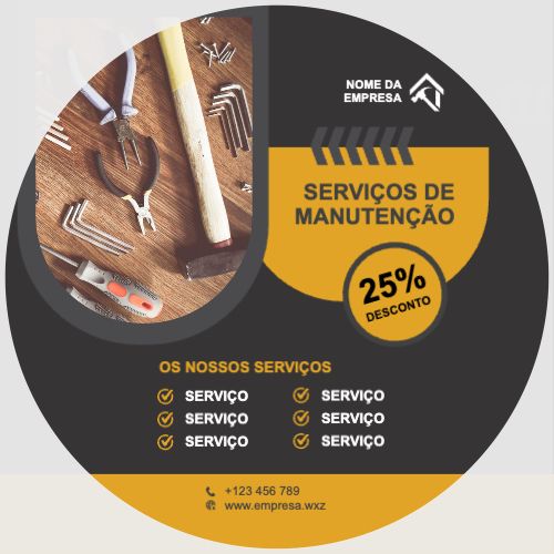 Layout Serviços de manutenção Frente