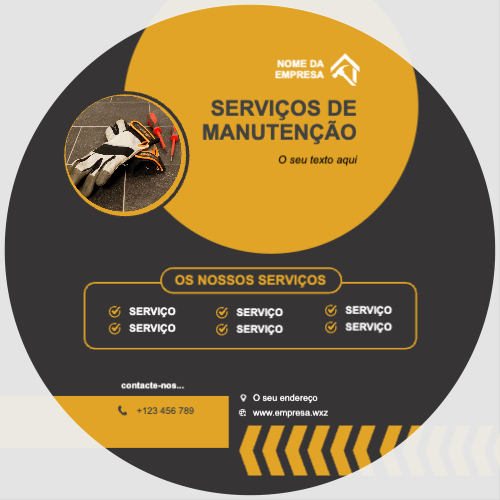 Layout Serviços de manutenção Verso