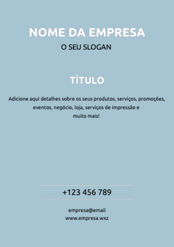 Layout simples Frente