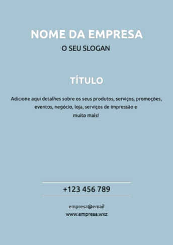 Layout simples Frente