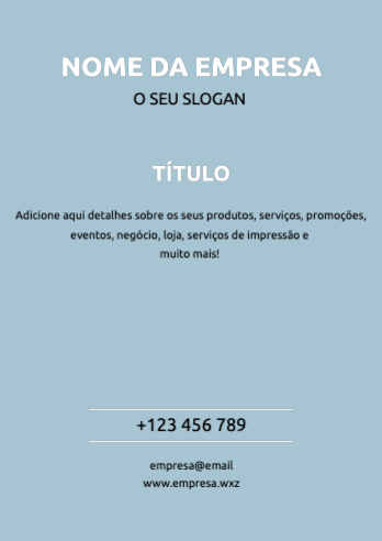 Layout simples Frente