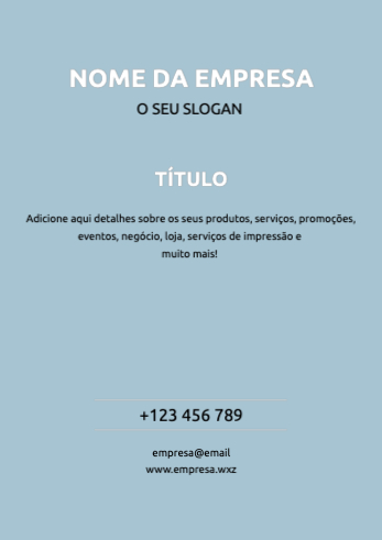 Layout simples Frente