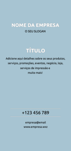 Layout simples Frente