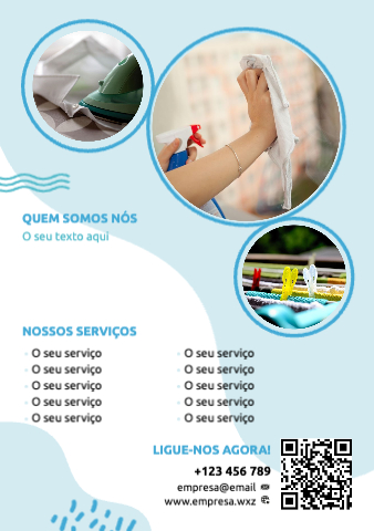 Layout Serviço de limpeza Verso