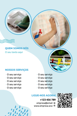 Layout Serviço de limpeza Verso